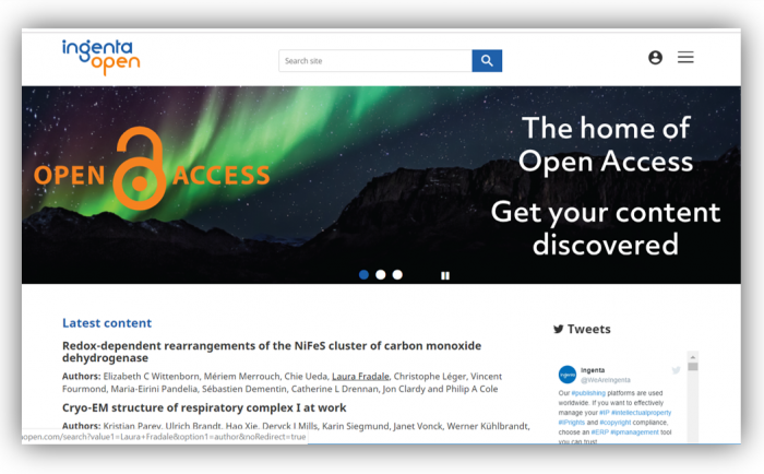 Ingenta Open - the growing open access platform